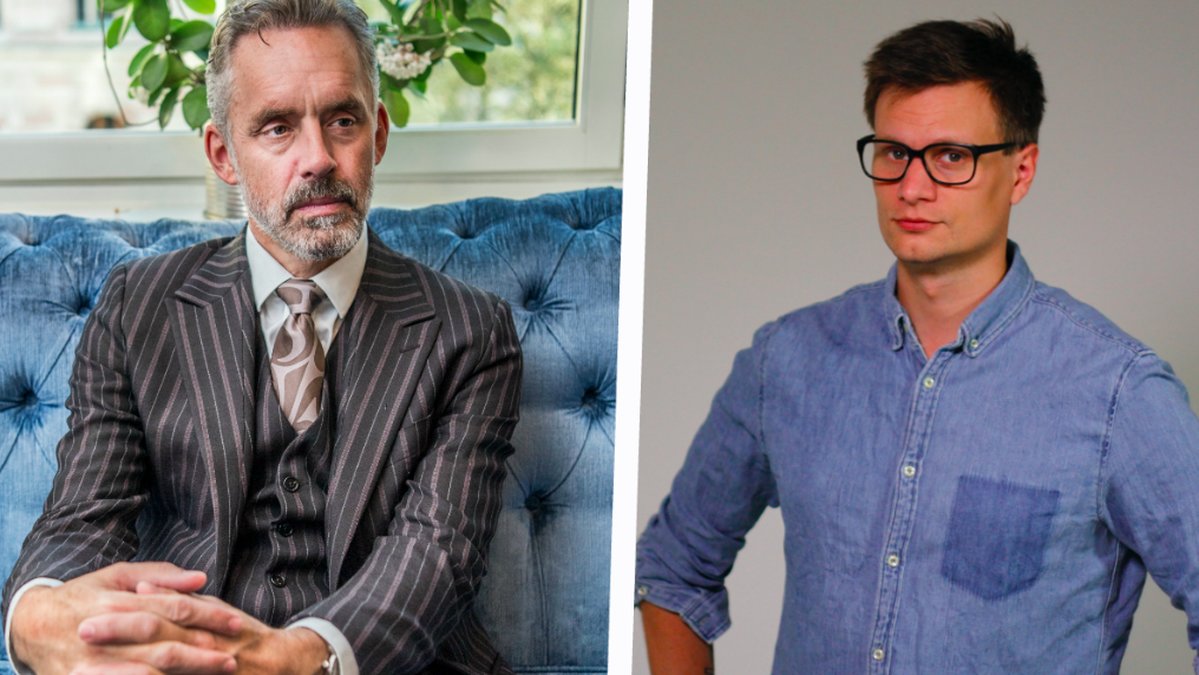 Jordan B Peterson och Karl Anders Lindahl. Kollage. 