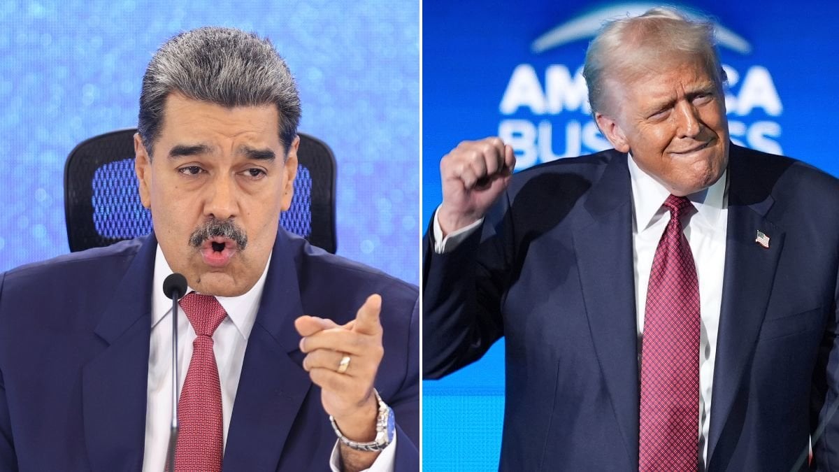 Nicolás Maduro och Donald Trump.