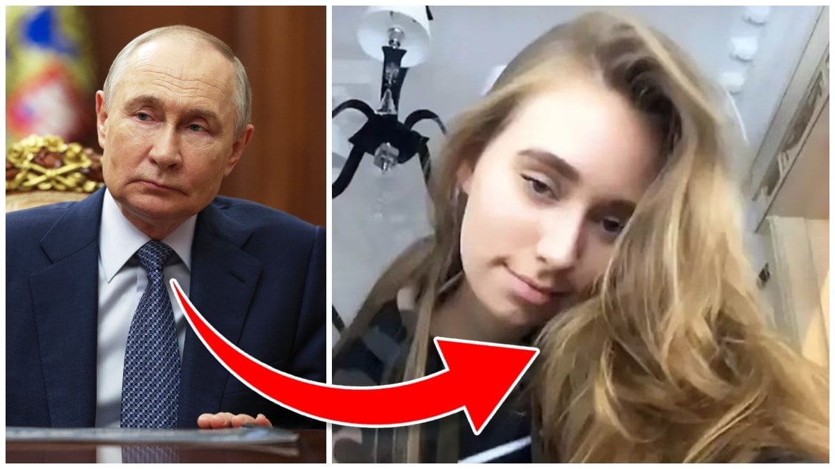 Vladimir Putin och Luiza Rozova