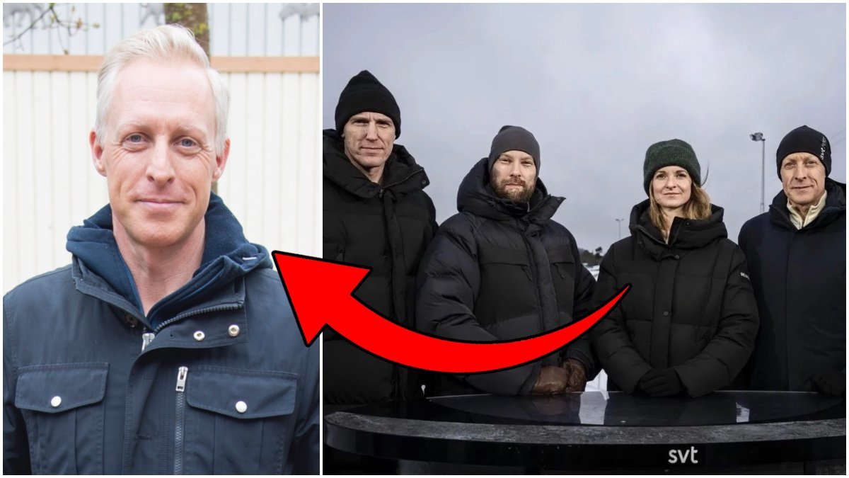 André Pops är programledare i Vinterstudion
