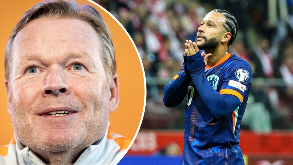 Ronald Koeman och Memphis Depay.