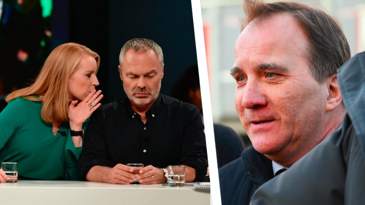 Annie Lööf, Jan Björklund och Stefan Löfven. Kollage. 