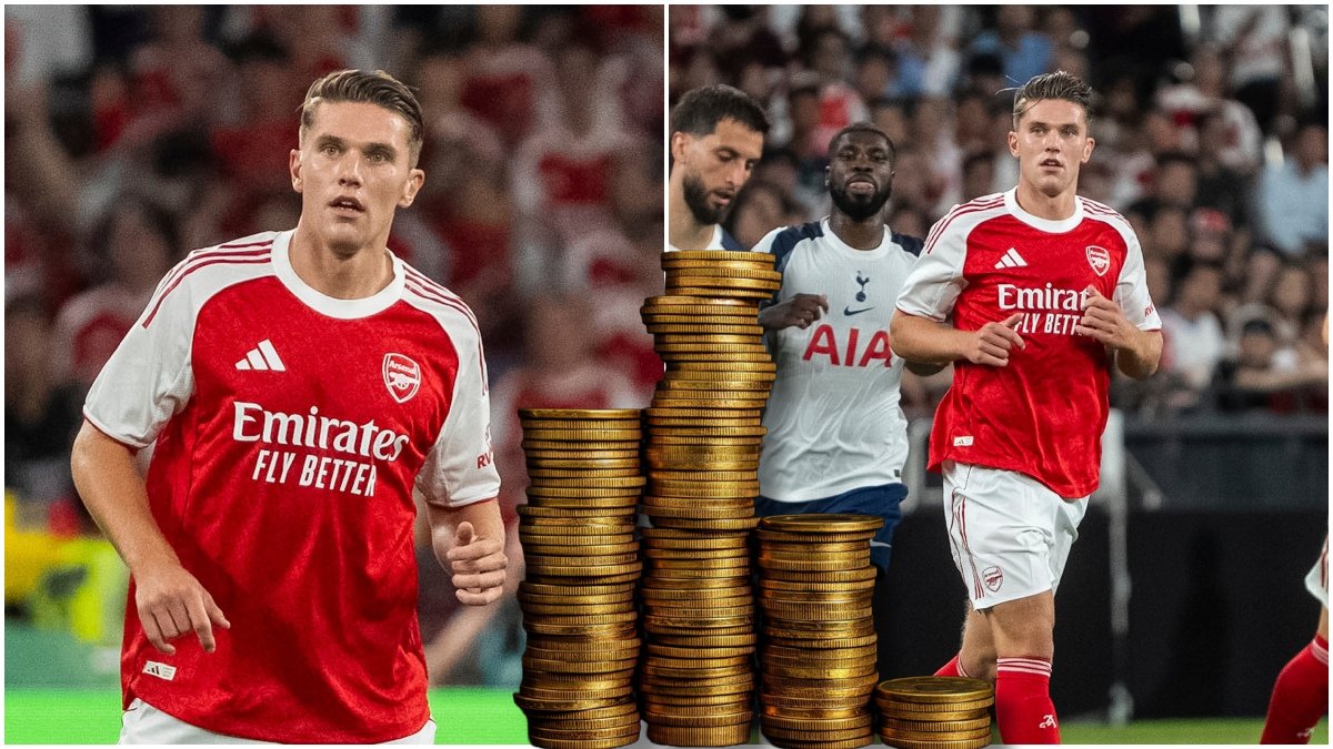 Viktor Gyökeres i samband med debuten mot Tottenham