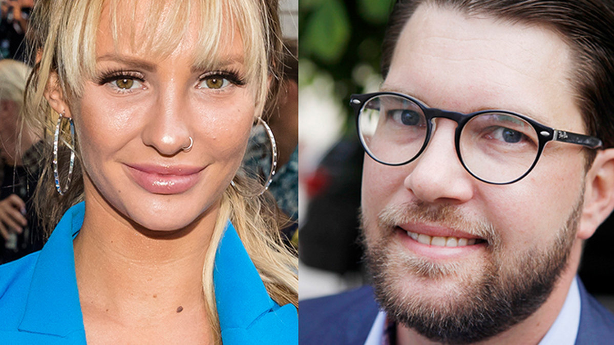 Paulina Paow Danielsson och Sverigedemokraternas partiledare Jimmie Åkesson.
