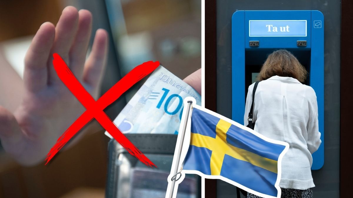 Kontanter och bankomat.