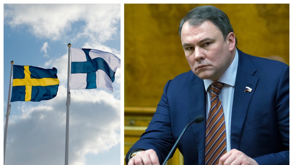 Pyotr Tolstoy kommer med ett hotfullt budskap till Finland och Sverige.