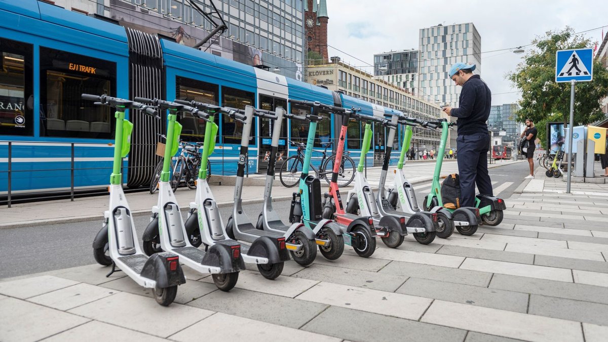 Elsparkcyklar i Stockholm