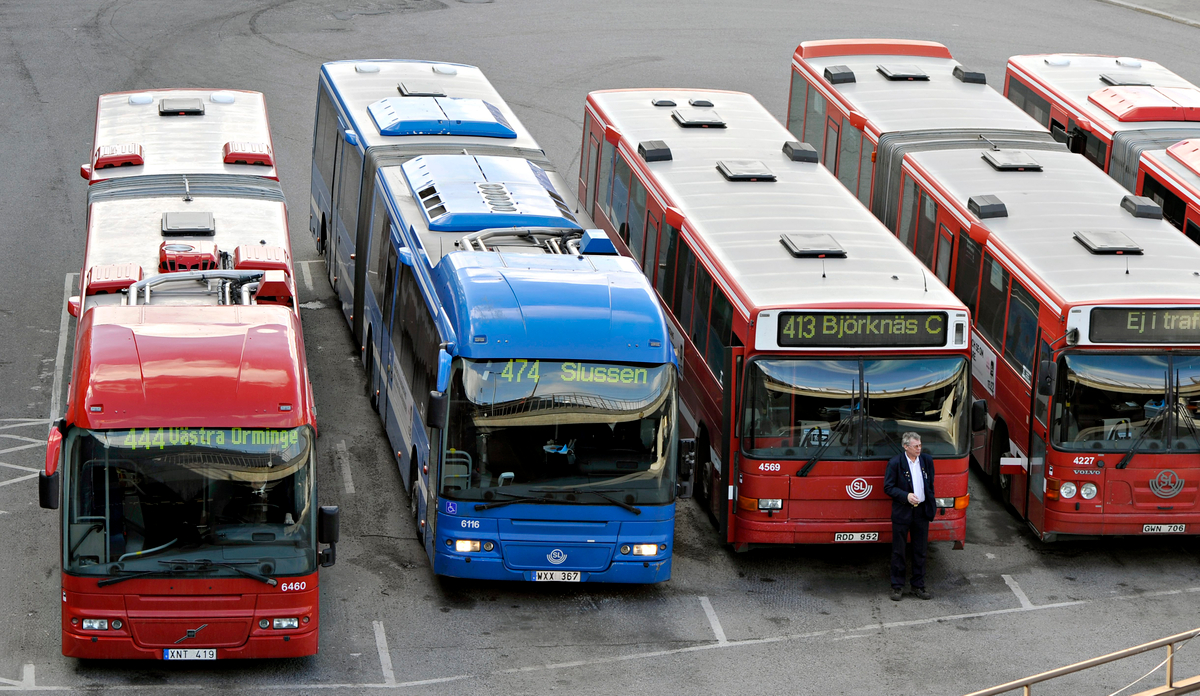 Bussarna används inte