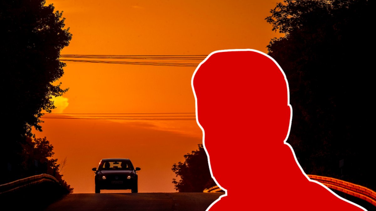 En man försökte slita in en flicka i sin bil på tisdagskvällen.