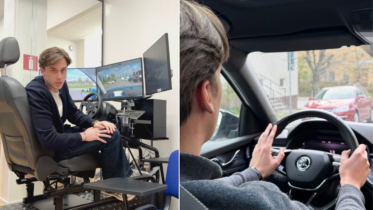 Hur är det att köra i en riktig bil efter enbart träning i en simulator?