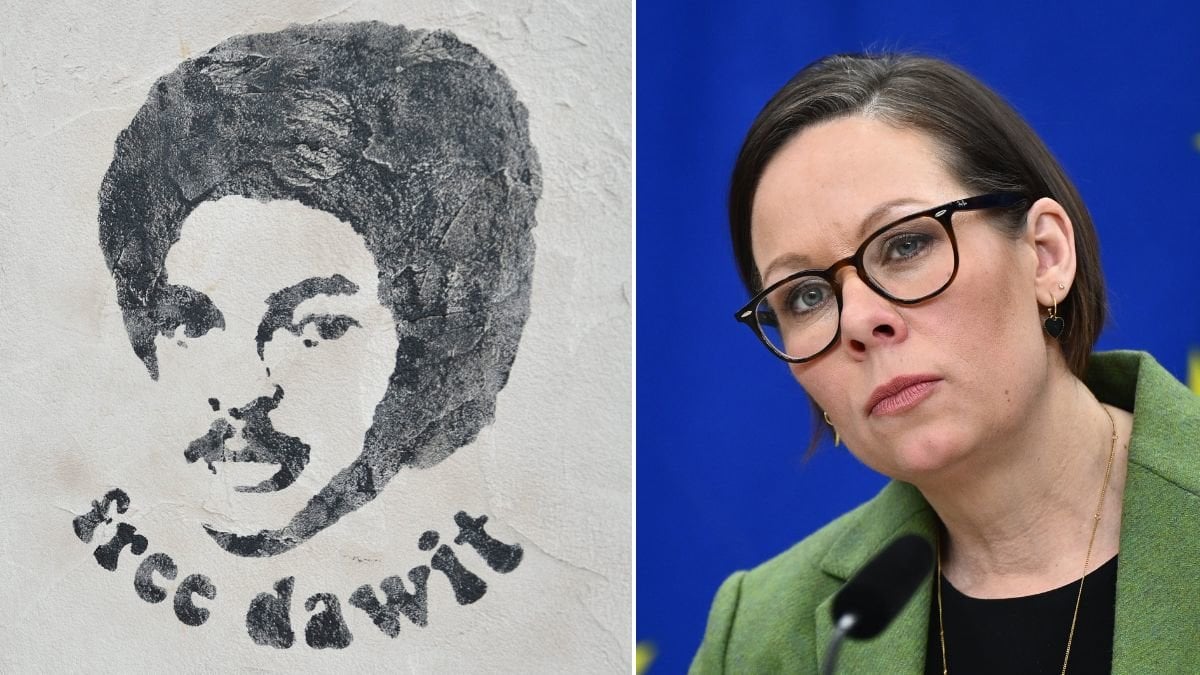 Dawit Isaak och Maria Malmer Stenergard.