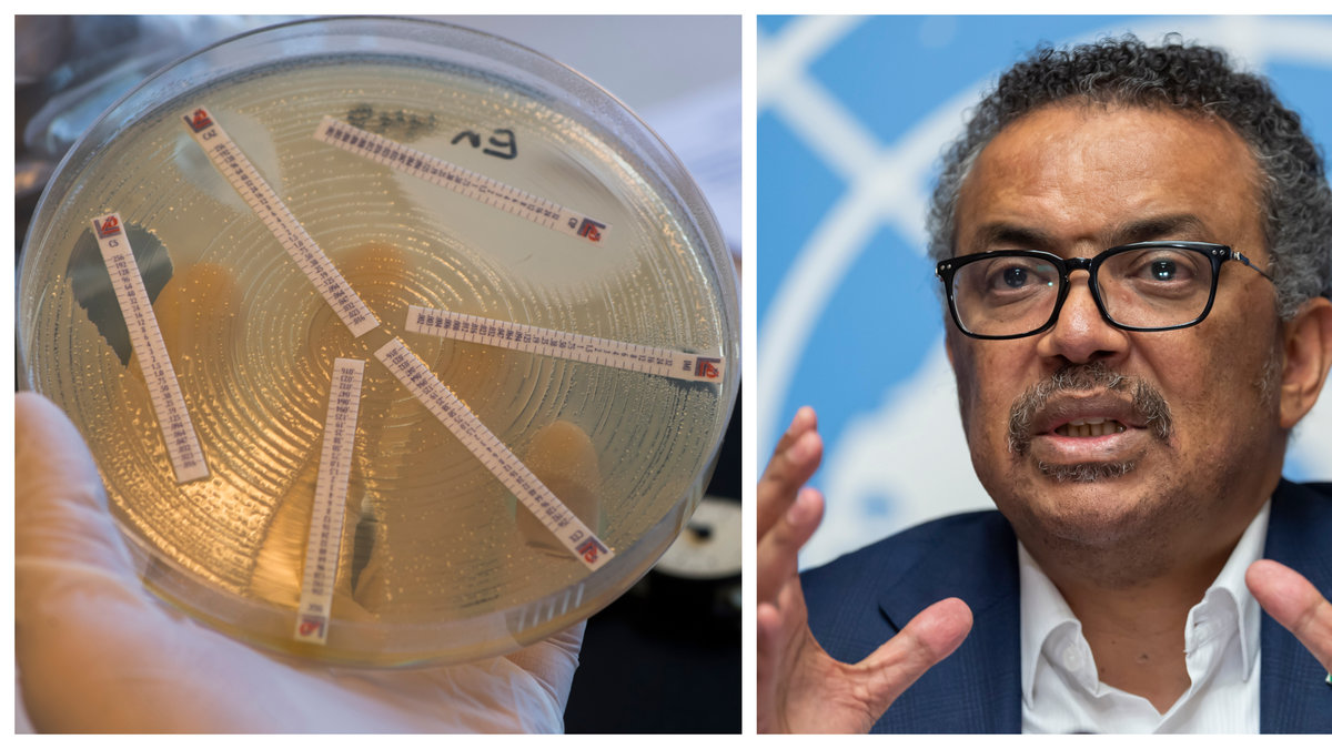 WHO varnar om antibiotikaresistensens dödlighet.