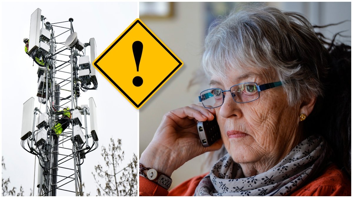 De gamla mobilnäten avvecklas. 
