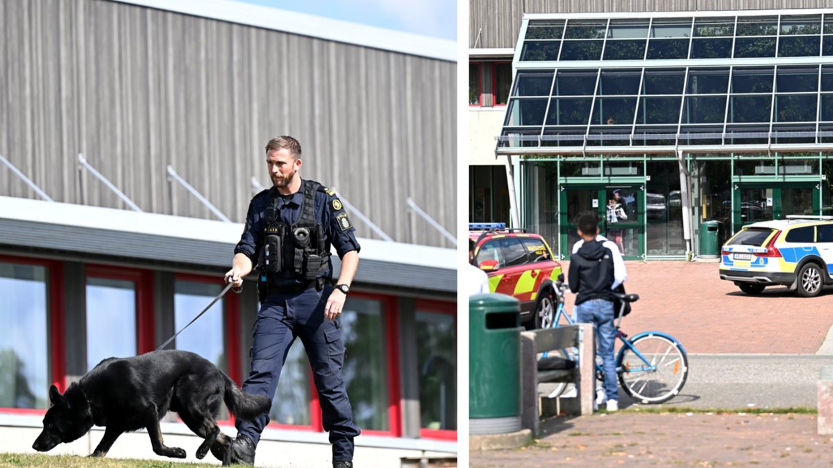En elev har knivskurits på en skola i Nässjö.