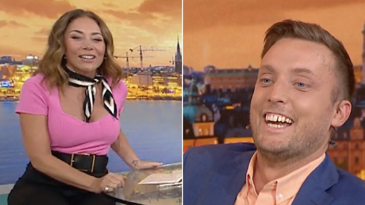 Tilde de Paula fick Axel Pileby att gapskratta i Efter fem. 