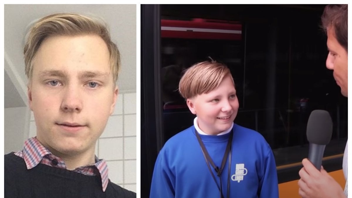 Spårvagnsentusiasten Carl Henrik Linder blev viral som 13-åring.