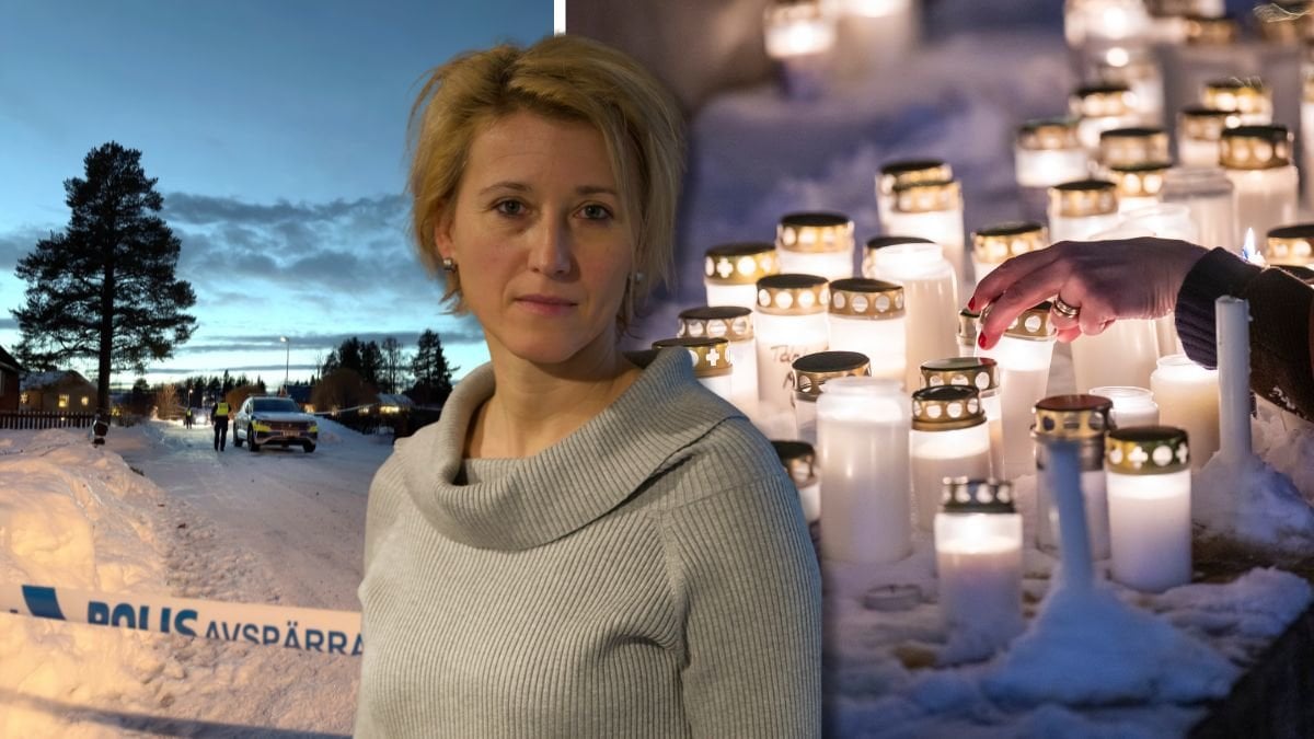 Brottsplats och minnesstund.