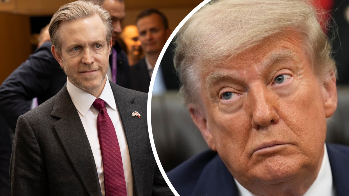 Ken Howery vänster. Donald Trump höger.