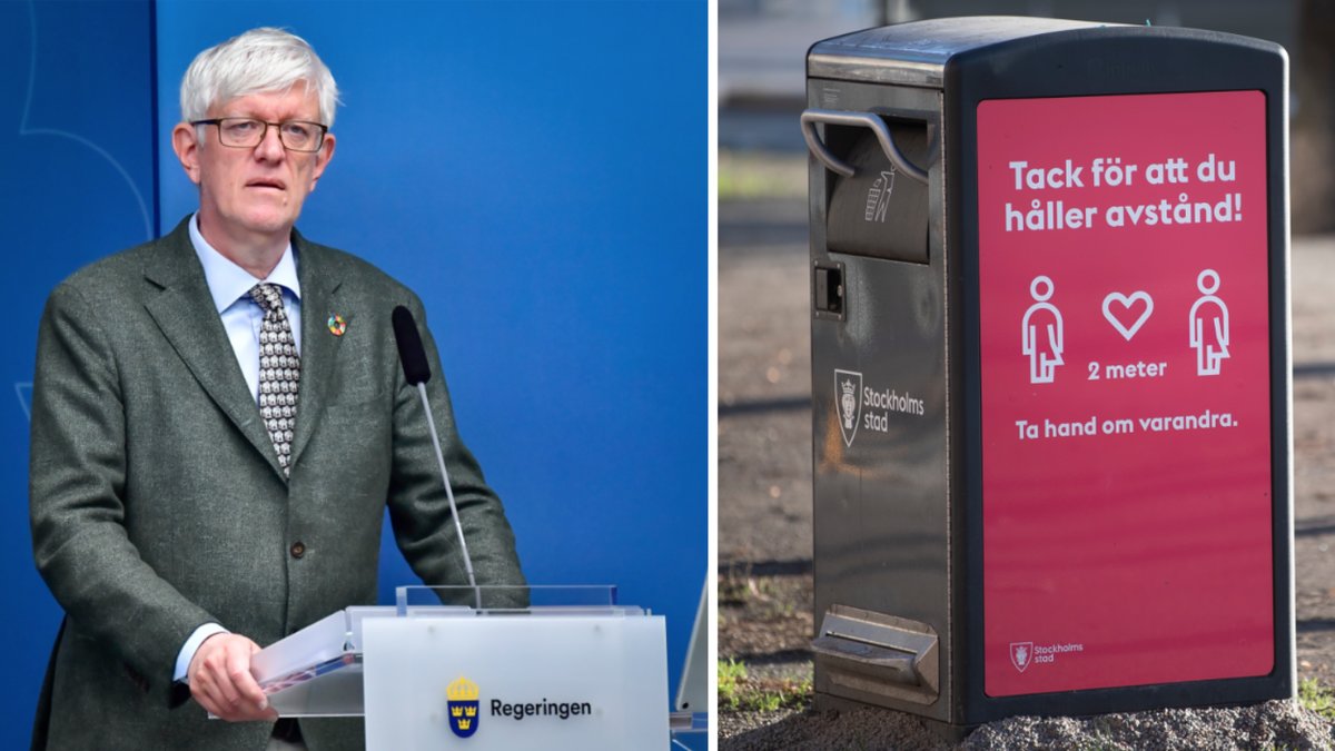Johan Carlson och genrebild på håll avstånd.