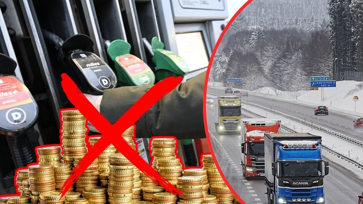 bensin, lastbil, pengar