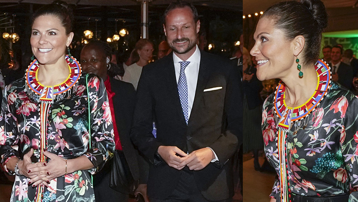 Kronprinsessan Victoria och kronprins Haakon i Kenya