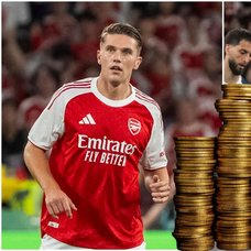 Viktor Gyökeres i samband med debuten mot Tottenham