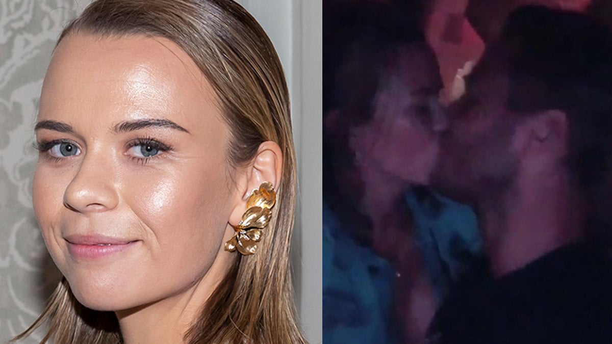 Margaux Dietz och Viktor Frisk delade en kyss