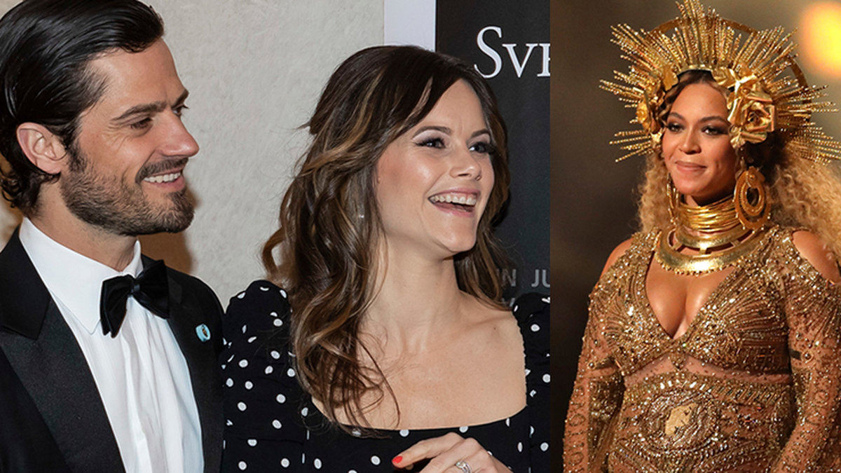 Prinsessan Sofia och prins Carl Philip på maskerad