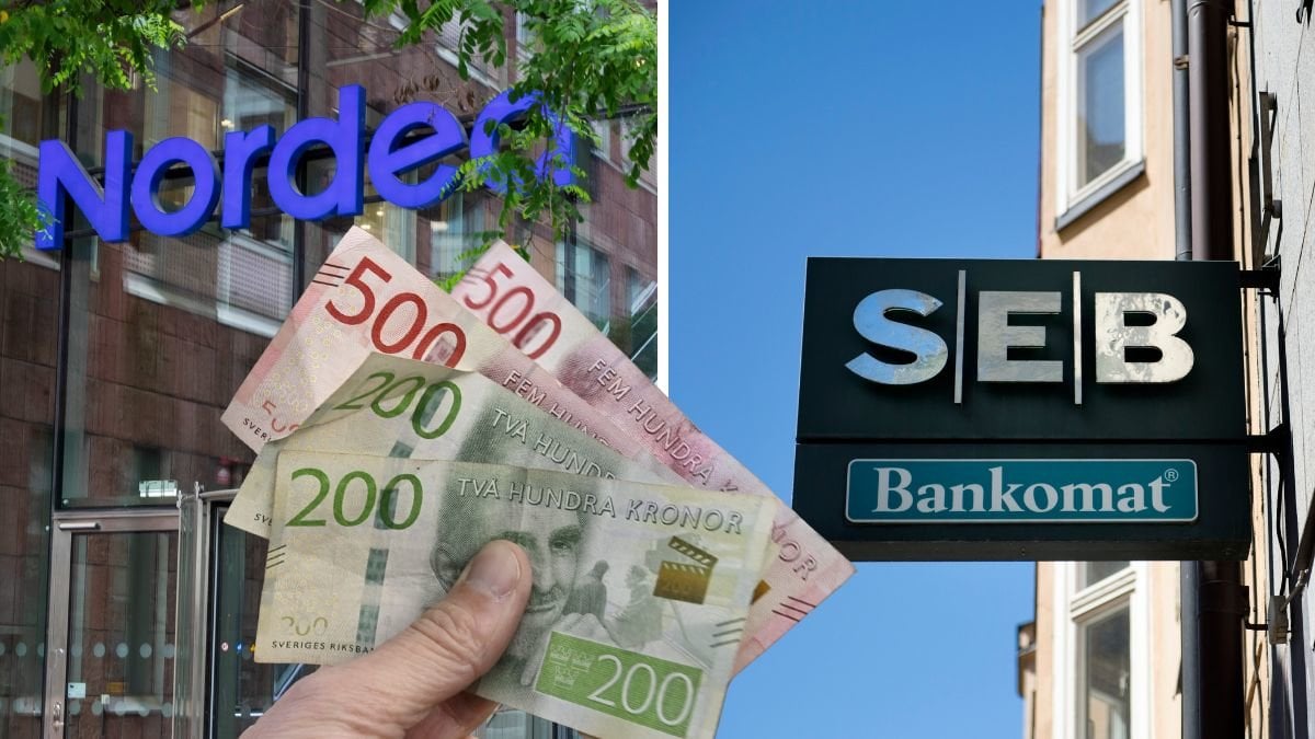 nordea, SEB, kontanter