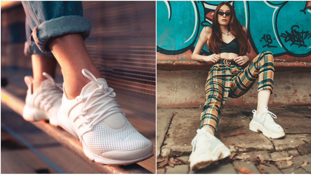 Adidas-sneakers till henne.