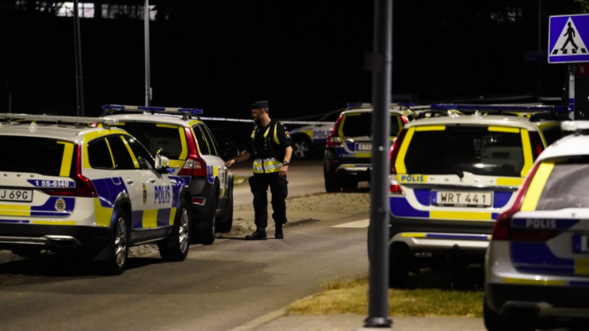 Skjuten polis