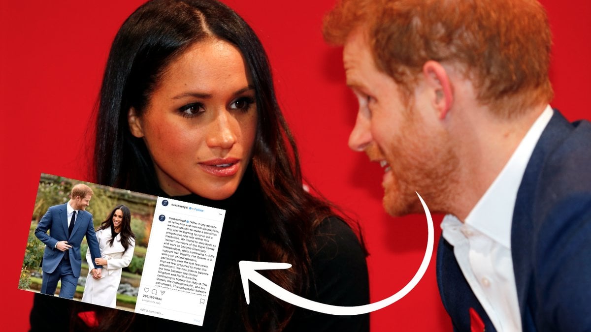 Prins Harry och Meghan Markle tar ett kliv tillbaka.