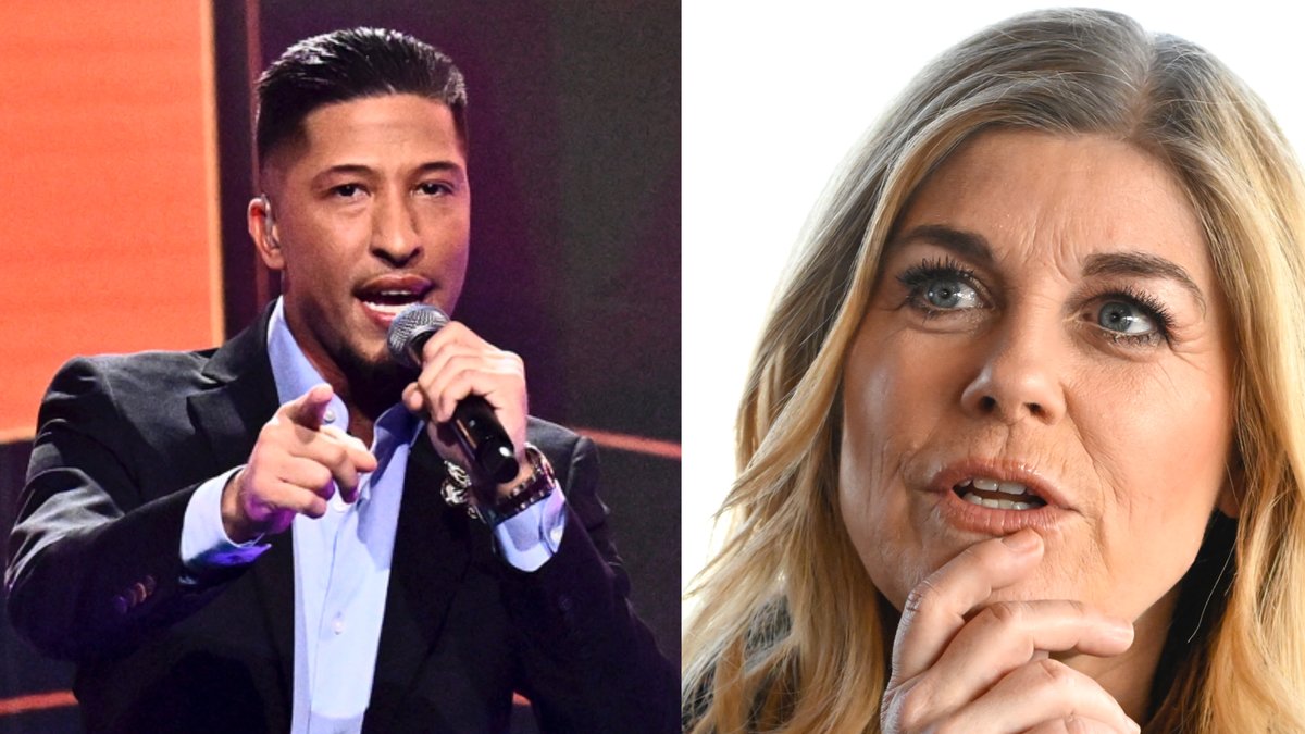 Lucianoz och Pernilla Wahlgren