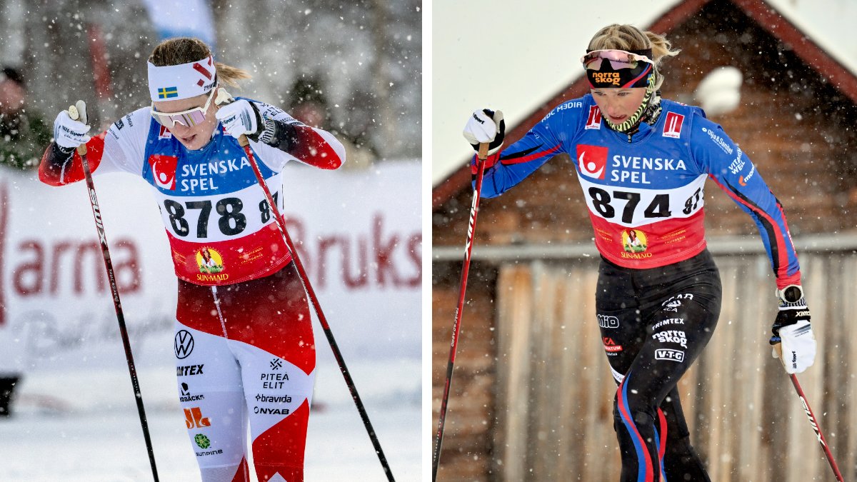Ebba Andersson och Frida Karlsson under Bruksvallsloppet 