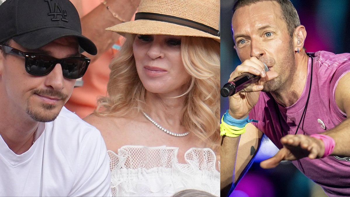 Zlatan och Helena Seger på Coldplay
