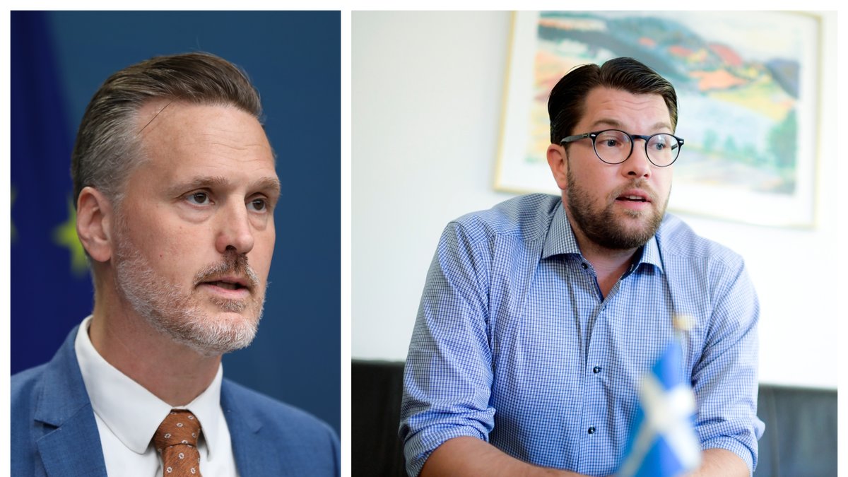 Finansmarknadsminister Max Elger (S) kommenterar Jimmie Åkessons (SD) uttalanden om klimatmålen.