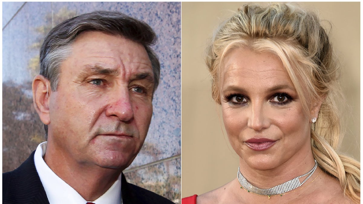 Jamie och Britney Spears. Arkivbild
