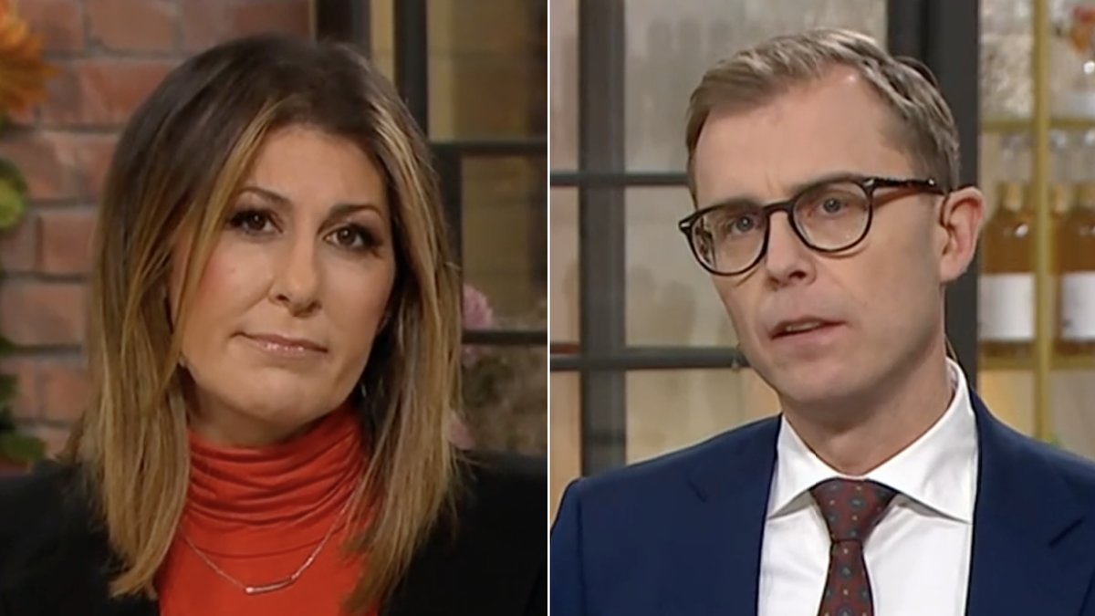 Rania Shamoun och Thomas Ritter höll i trådarna i onsdagens Nyhetsmorgon. 