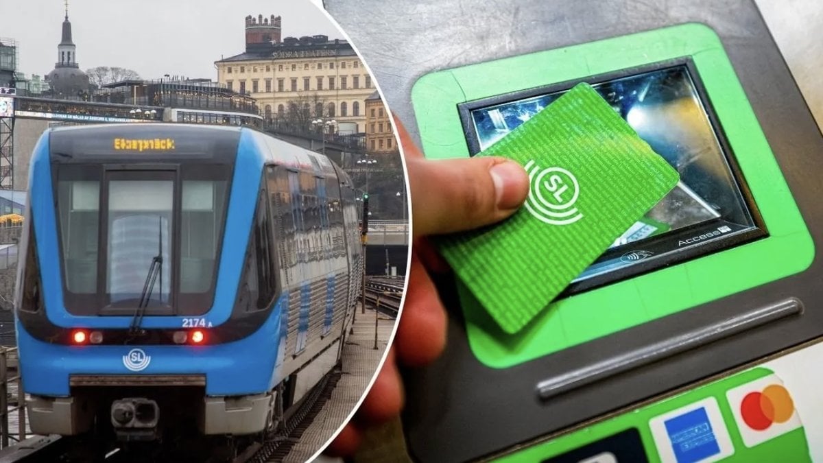 Tunnelbana och SL-kort.