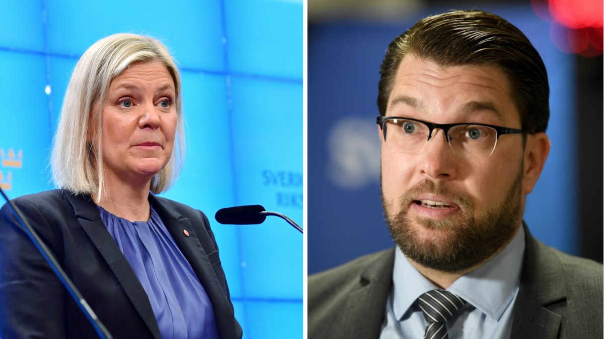 Jimmie Åkesson (SD) går till hård attack mot Magdalena Andersson (S).