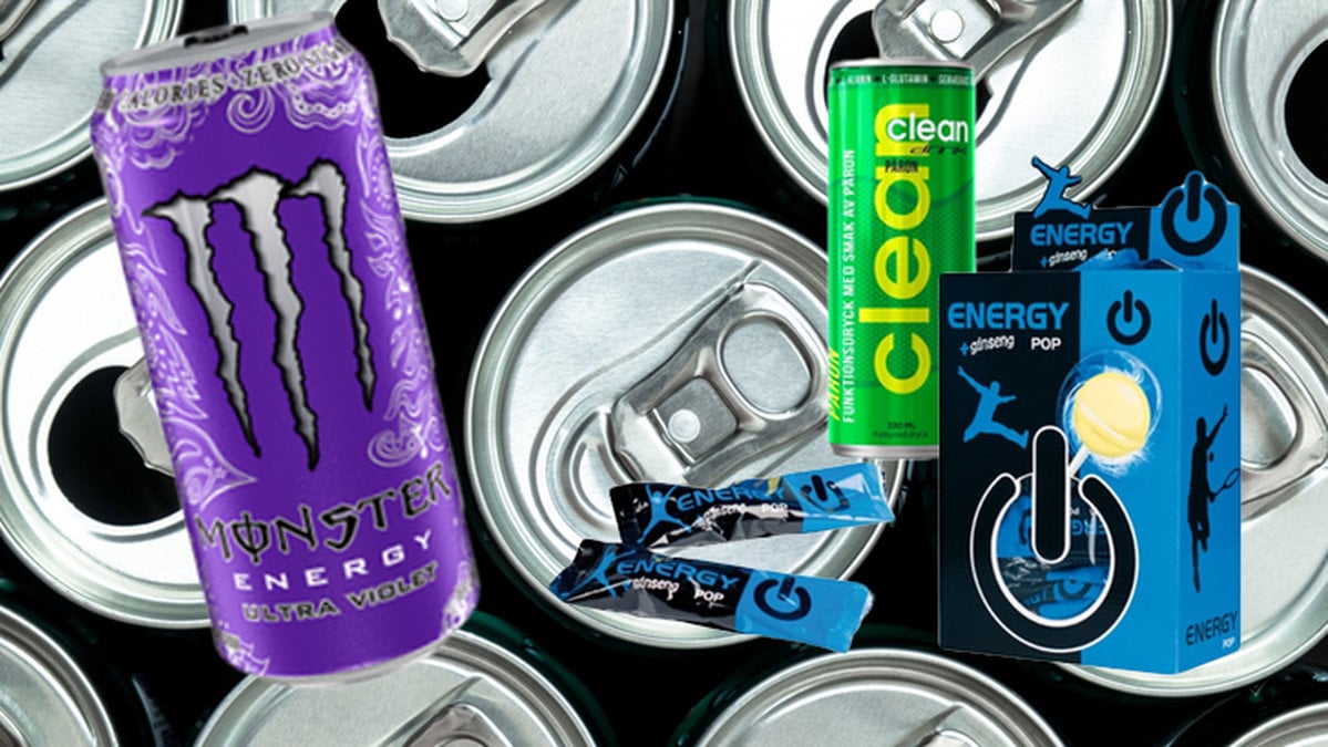 Energidryck från Monster bland annat 