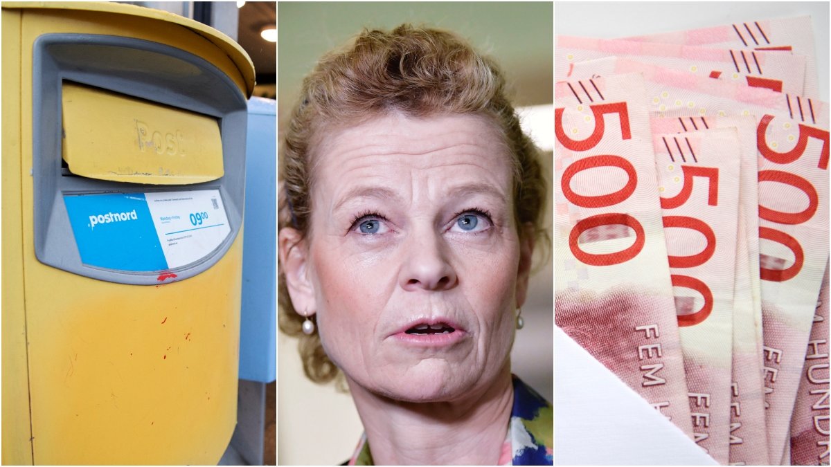 Postnords brevbärare har protesterat mot Annemarie Gardshols lön. 