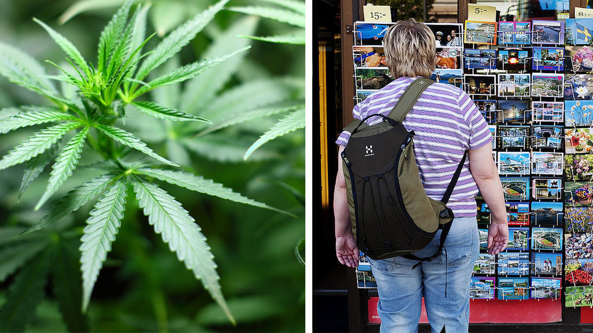 70-åring försökte skicka vykort med cannabis