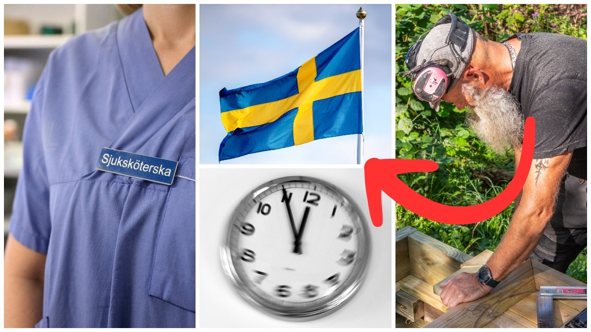 Hur många timmar i veckan jobbar genomsnittssvensken?
