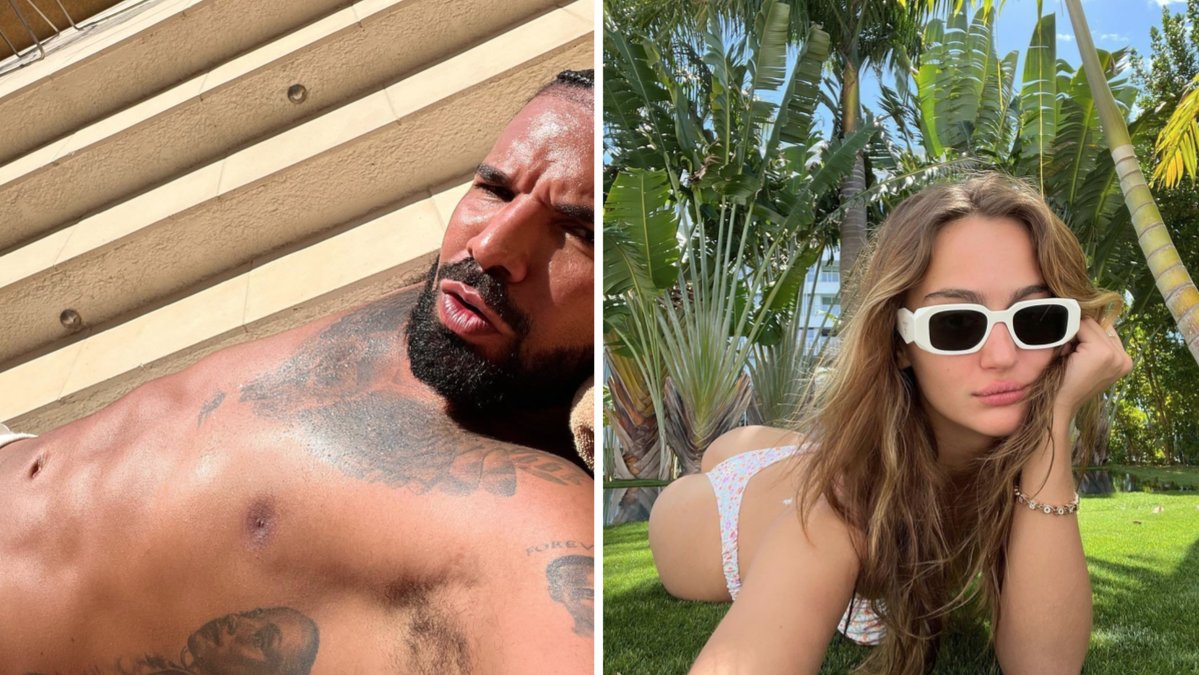 Drake lämnar Stockholm bakom sig och syns med en ny flamma på varmare breddgrader.