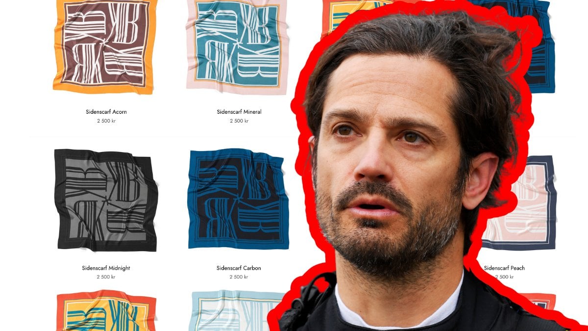 Prins Carl Philip och hakkors