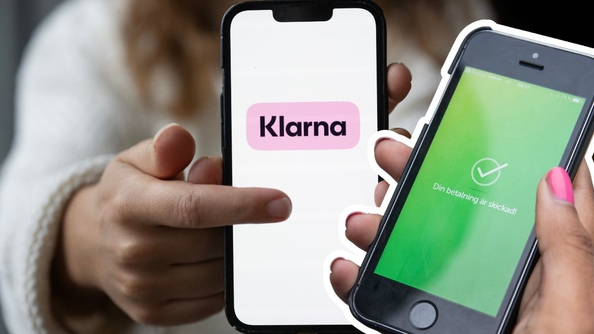 Klarna-appen och Swish-appen.