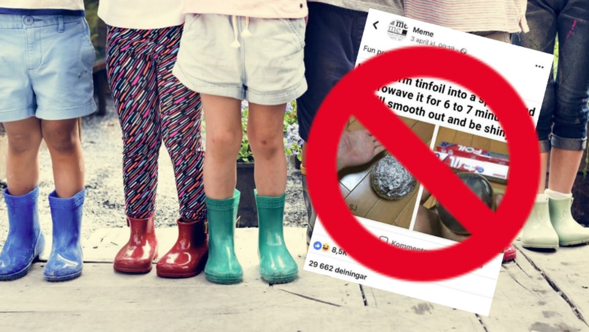 En uppmaning sprids som en meme bland barn på Facebook.