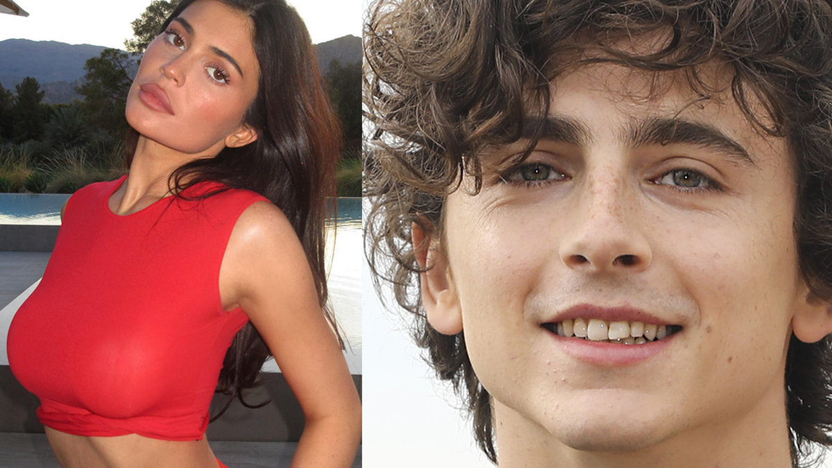 Kylie Jenner och Timothée Chalamet