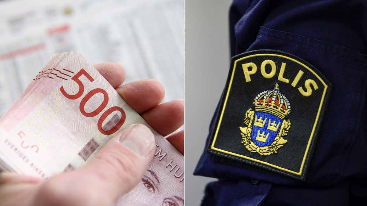 En anställd hos polise stal 50 000 kronor på jobbet.